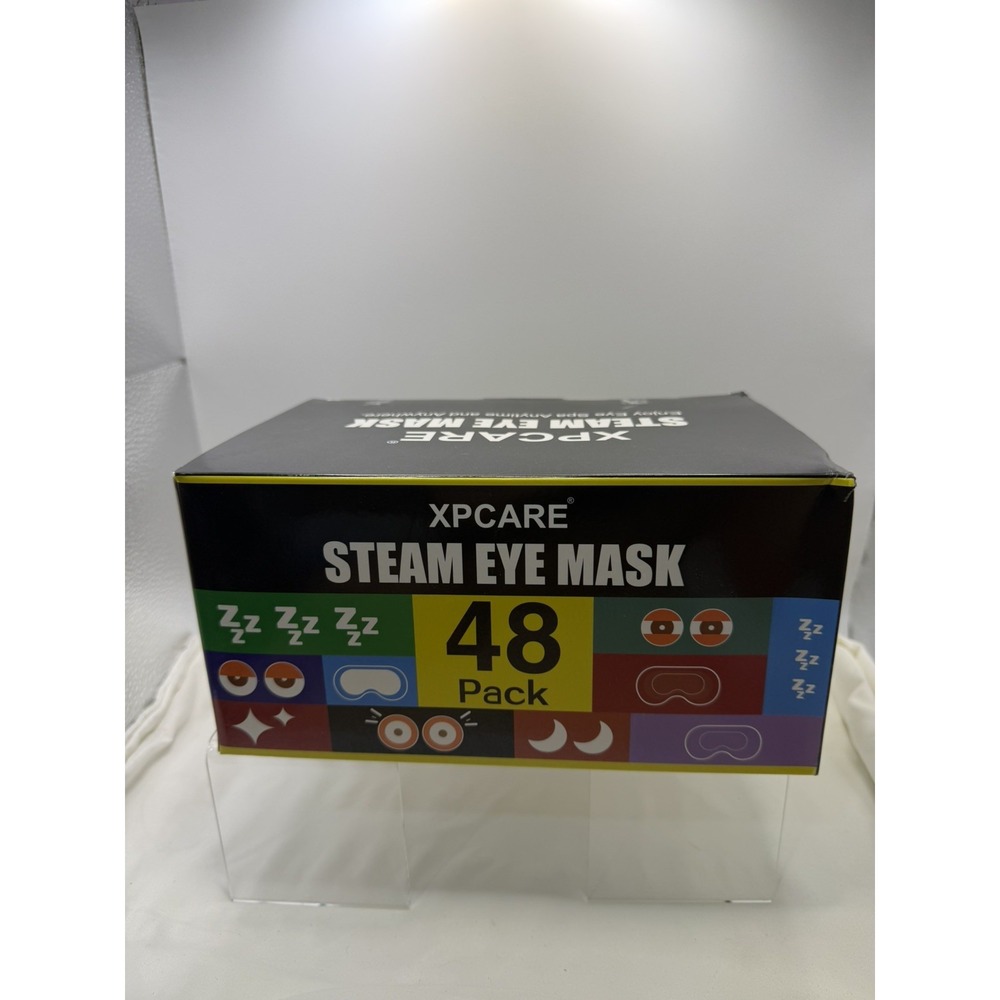1 Box of XPCARE 48 Pack Steam Eye Masks, Self Heated Steam Warm Eye Mask, Dispo.